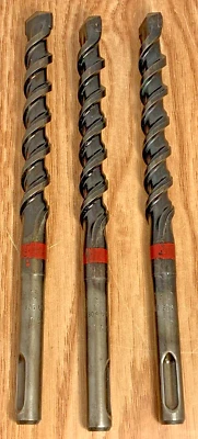 Qty 3 HILTI , TE-C, SDS 1/2”-6” Hammer Drill Bits for Masonry /Concrete, [e-07]