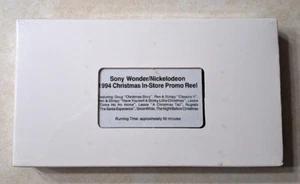 Sony Wonder Nickelodeon 1994 Christmas In-Store Promo Reel VHS NEW SEALED RARE!! - Picture 1 of 6