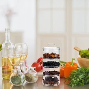 Buffet Jars Kitchen Grain Box Food Snack Cans Food Storage Canisters - Picture 1 of 12