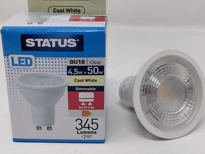 4.5w = 50w Dimmable LED GU10 Spotlight Bulbs 345 lumens Cool White 2 4 10 Bulbs - Picture 1 of 6