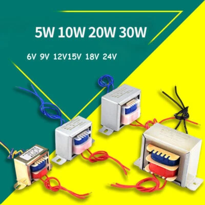 Power Transformer AC 220V Single/Dual6V/9V/12V/15V/24V 5W - 30W Output Voltage - image 1 of 4