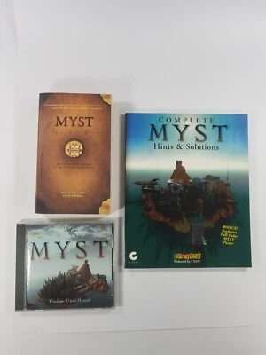 RED ORB ENTERTAINMENT 1995 COMPUTER GAME MYST WITH BOOKS MYST & HINTS/SOLUTIONS - Image 1 of 4