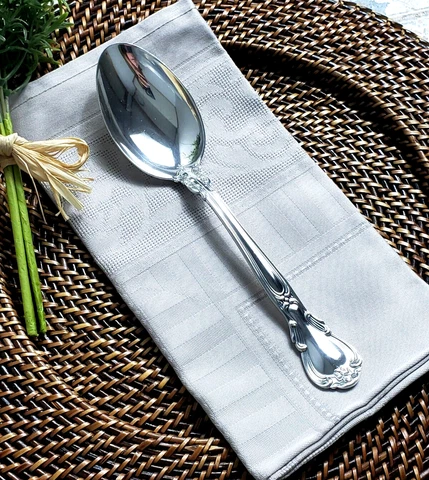 GORHAM CHANTILLY Sterling Silver Flatware Serving Spoon Table Mixing Basting 8.5 Cover