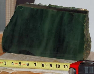 Russian Nephrite Jade ~11 pound lapidary block - carve, cab or display ! - Picture 1 of 6