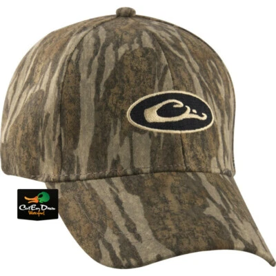 DRAKE WATERFOWL SYSTEMS WATERPROOF CAMO HAT LOGO BALL CAP  - Image 1 of 2