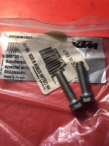 NOS OEM FACTORY KTM 300 125 360 620 400 8X30 COLLAR SCREW QTY2 0015080303 - Picture 1 of 1