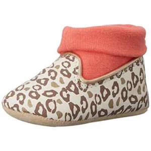 Baby Girls' $33 Playful Leopard Print Crib Shoes by Rosie Pope 6-9 Months NIB - Picture 1 of 4
