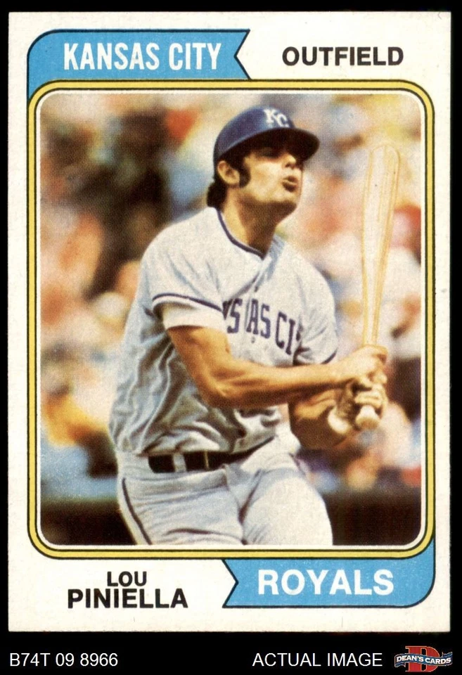 1974 Topps #390 Lou Piniella Royals 8 - NM/MT - Image 1 of 1