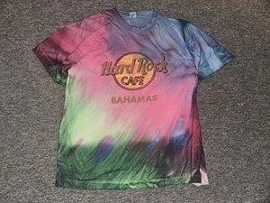 Vintage Hard Rock Cafe Bahamas Tie Dye Shirt Single Stitch - Picture 1 of 3