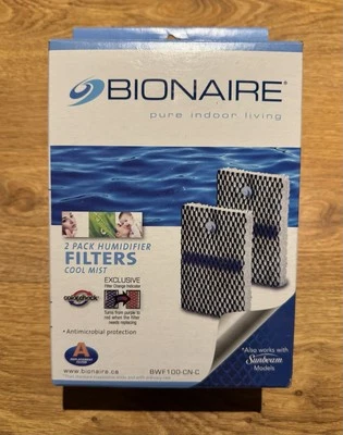 Pack Of 2 Bionaire Humidifier Cool Mist Filters BWF100-CN-C - Image 1 of 4