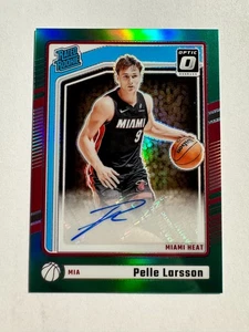 2024-25 Panini Donruss Pelle Larsson RC Auto Rated Rookie  Green /5 - Picture 1 of 2