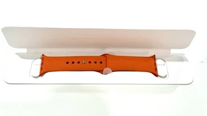 Authentique bracelet Apple Watch Hermes Single Tour - Orange (40 41 42 mm, S/M) - Photo 1 sur 11