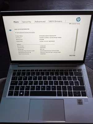 HP EliteBook 830 G7 14" Intel i5 11th Gen - 8GB, 256 NMVe - 5CG0444ZFJ - Image 1 of 4