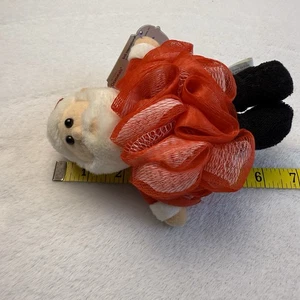 Neu mit Etikett 1999 Cleanimals Saint Nick Weihnachtsmann Bad Kuh Kunststoff Luffa rot 7 Zoll - Bild 1 von 10