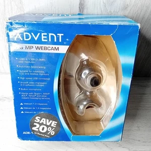 ADVENT 1.3MP WEBCAM - NEW INOPENED BOX RARE RETRO - NO DISC - Afbeelding 1 van 6