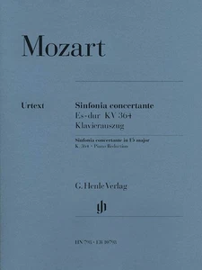 Mozart Sinfonia Concertante Eb Major K 364 Piano Trio Henle Urtext Book - Picture 1 of 1