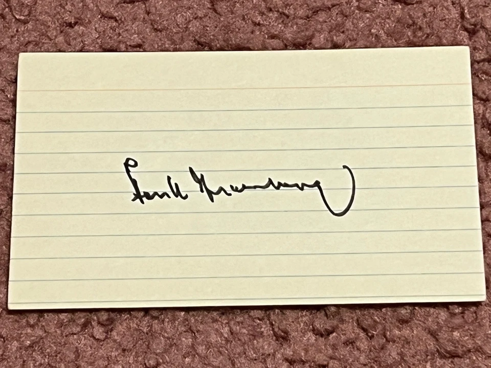 Hank Greenberg (d. 1986) Detroit Tigers Baseball HOF Signed Index Card - Image 1 of 1