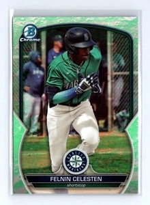 2023 Bowman Draft Felnin Celesten #BDC-178 Chrome Lunar Glow Seattle Mariners - Picture 1 of 2