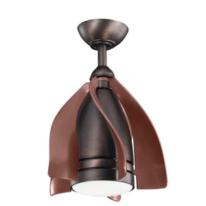 Kichler Terna 15" LED Fan, Oil Brsh Brz, Etch Opal, Brsh Brz/Non-Rev - 300230OBB - Picture 1 of 1