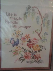 Creative Expressions Counted Cross Stitch Life is Fragile - Picture 1 of 1