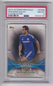 2014-15 Topps Premier League Gold #FS-MS Mohamed Salah RC Future Stars PSA 8 - Foto 1 di 2