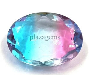 106.40 Ct Oval Cut Ametrine Bi Color Transparent Certified Loose Gemstone 5ARI - Picture 1 of 8