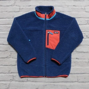 Patagonia Retro-X Pile Fleece Jacket Kids Size L Blue 65625 - Picture 1 of 12
