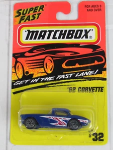 Matchbox Super Fast #32 '62 Corvette azul - Imagen 1 de 5