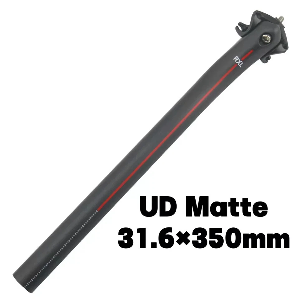 Tija de sillín de bicicleta de carretera MTB de fibra de carbono 25,4/27,2/30,8/31,6 mm accesorios de bicicleta Foto 1 de 4