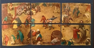 VI 052 - Belgique 1437 à 1442   - "jeux d'enfants" neufs sans gomme - Photo 1/4