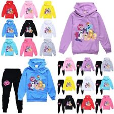 Kids Girls My Little Pony Hoodie+Trousers Set Outfits Casual Suit Tracksuit Set
