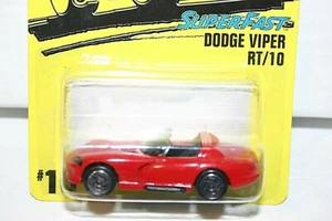 Matchbox Dodge Viper Super Cars RT/10 rojo # 10 ruedas de afeitar - Imagen 1 de 4