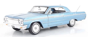 Maisto M32908 1964 Chevrolet Impala SS Light Blue Diecast Model - Picture 1 of 1