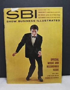 Show Business Illust Magazine 1962 March Paul Anka Ray Charles Warren Beatty - Picture 1 of 6