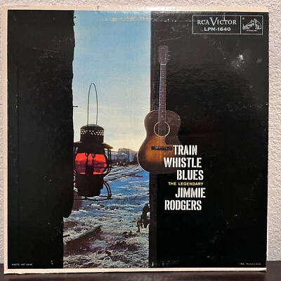 JIMMIE RODGERS - Train Whistle Blues (RCA LPM-1640) - 12" Vinyl Record LP - VG+ - Image 1 of 3