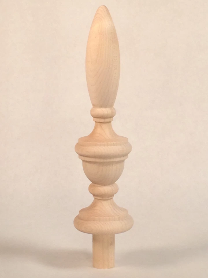 Bed Post FINIAL 7-3/8 inch Hard Maple Wood TF2 - Image 1 of 1