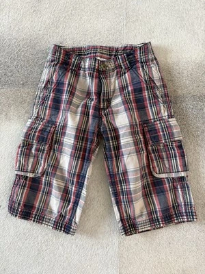Hanna Andersson 120 US 8-10 Shorts Boy's Red Blue Cotton Checked - Image 1 of 3