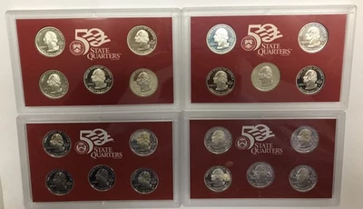 Cuartos de dólar de plata a prueba 90 % valor nominal de $5 - 1/2 rollo de 20 monedas envío gratuito Foto 1 de 4