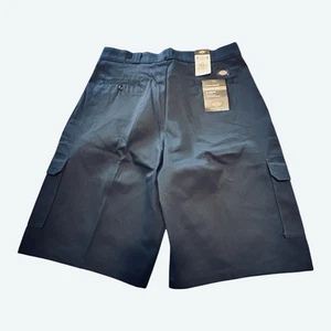 Dickies Mens 13" Inseam Flat Front Loose Fit Cargo Work Short Blue sz 42 NWT - Picture 1 of 5