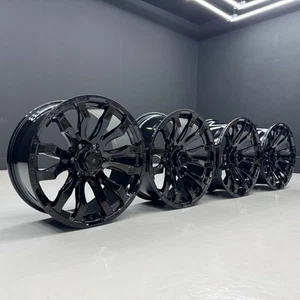 4 x 20 Inch Nissan Navara Alloy Wheels In Gloss Black - Picture 1 of 7