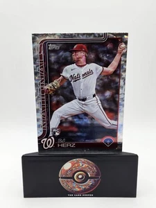 2025 Topps Series 1 DJ Herz RC Diamante Foil Washington Nationals #287 - Picture 1 of 3