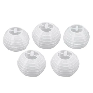 5 Pezzi Lanterna di Carta Rotonda 4 10 Cm per Compleanno Matrimonio Ges2468 - Foto 1 di 6