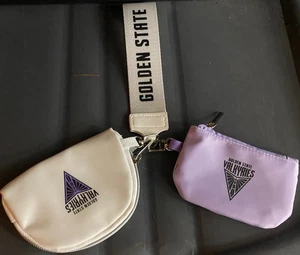 Neu WNBA Golden State Valkyries GSV 2 Dual Coin Pouch Geldbörsen mit Handgelenkbindung SGA - Bild 1 von 2