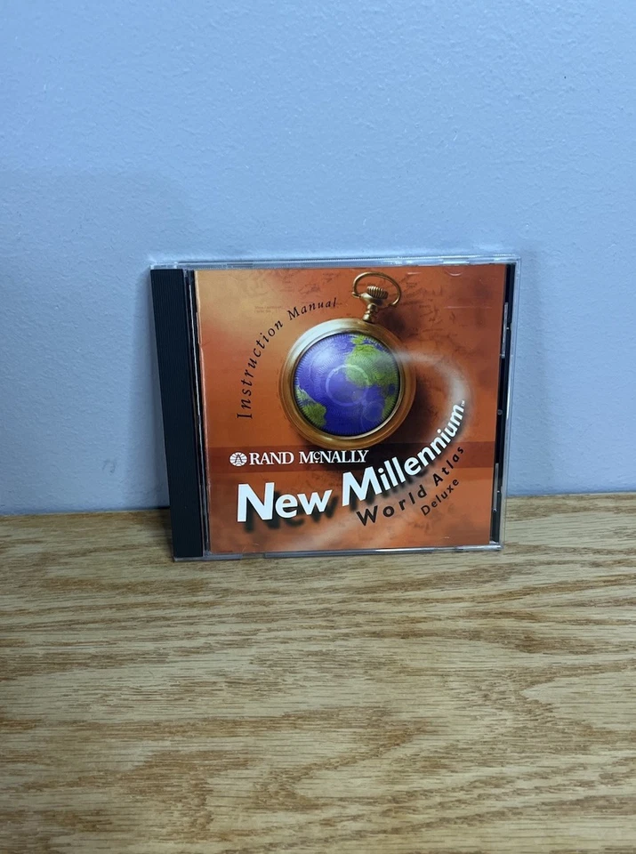 Rand McNally New Millennium World Atlas Deluxe Vintage Classic PC CD-ROM App - Image 1 of 3