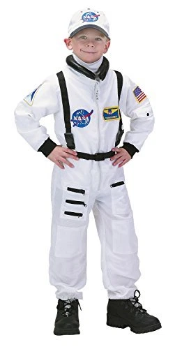 Aeromax Jr. Astronaut Suit With Embroidered Cap White Size 46