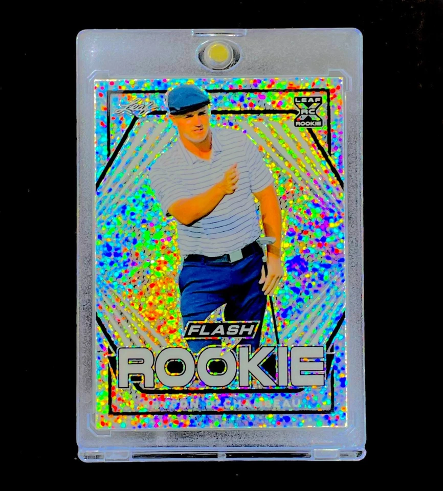 BRYSON DeCHAMBEAU ROOKIE DISCO REFRACTOR ULTRA RARE White Holo Golf RC - Image 1 of 4
