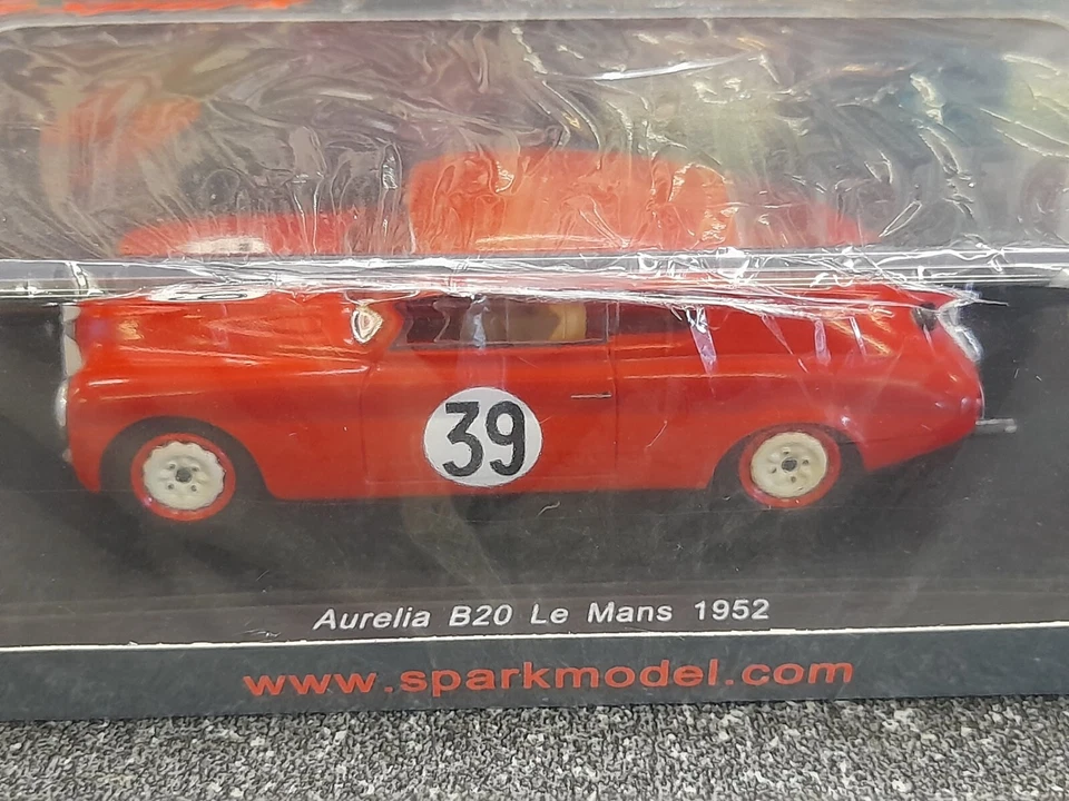 Spark Model S4391 Lancia Aurelia B20 #39 L.Valenzano"Ippocampo" LeMans1962  1/43 - Immagine 1 di 1