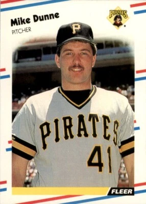 1988 Fleer MLB Mike Dunne #328 - Image 1 of 2
