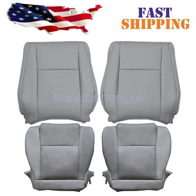 For 2007-2013 Toyota Tundra Work Truck Driver / Passenger Side Seat Cover Gray — 第 1/4 张图片