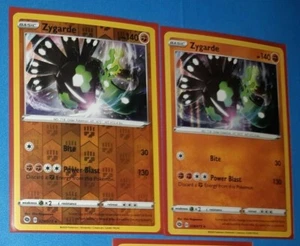 2x Zygarde 028/073 (1 holo & 1 reverse) Pokemon card Champion's Path rare NM - Picture 1 of 1